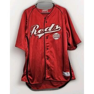 True Fan Vtg 1999 Cincinnati Reds Blank Jersey Men's XL  Button Up Euc